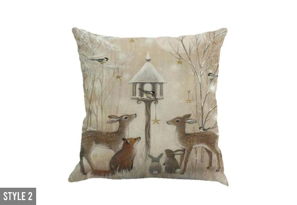 Vintage Style Christmas Cushion Cover Range - Seven Styles Available