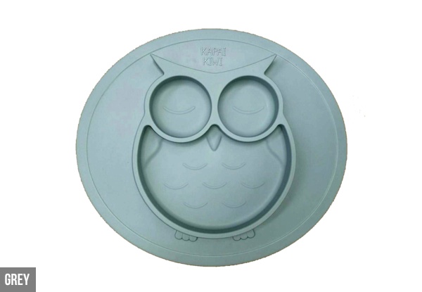 Kapai Kiwi Silicone Owl Plate - Three Colours Available
