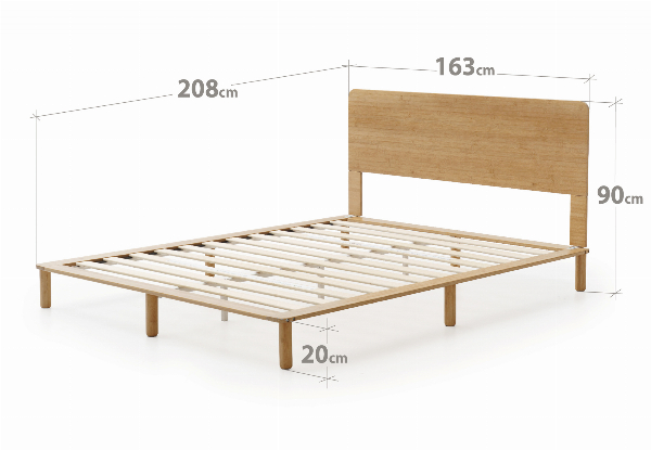 Bamboo Deluxe Queen Bed Frame