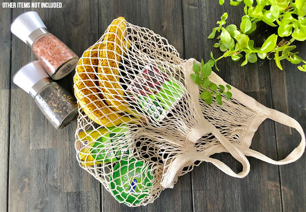 Two-Pack ECO Cotton Mesh Grocery String Bags