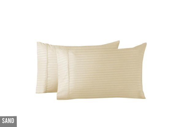 Royal Comfort Twin Pack Bamboo Blend Pillowcases - Two Colours Available