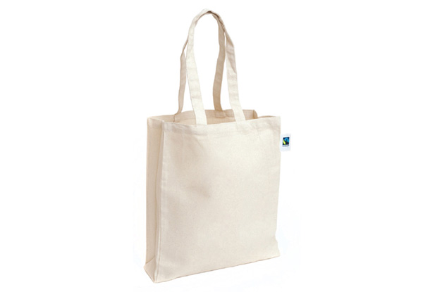 Two Organic Cotton Fairtrade Tote Bags