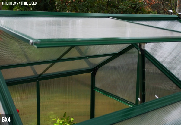 Greenzone Aluminium Greenhouse with 4mm Base - Two Sizes Available