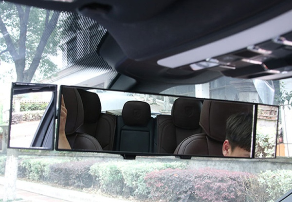 Three-fold Wide Angle Panoramic Curved Rear View Mirror