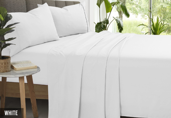 2000TC Super Soft Bamboo Microfibre Sheet Set - Available in Six Colours & Three Sizes