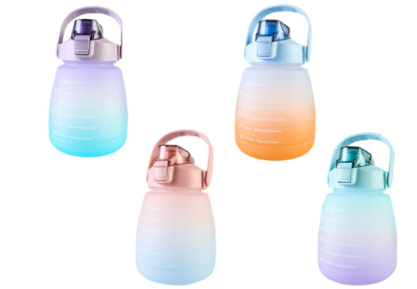 1.2L Ombre Routine Water Bottle - Four Colours Available