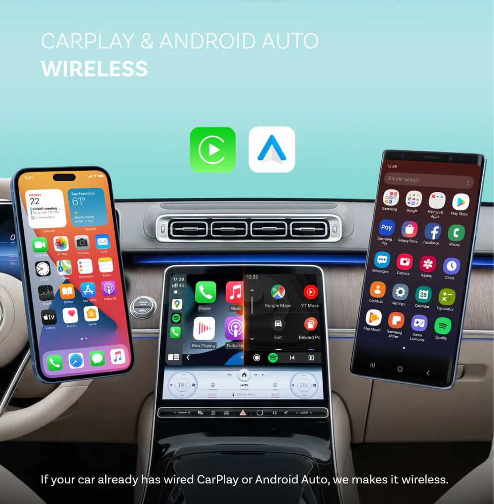 Ottocast Mini Nova Wireless CarPlay/Android Auto Adapter