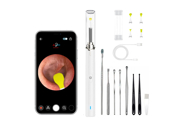 Wireless Ear Wax Removal Camera Otoscope Kit - Available in Two Colours & Option for Two Kits