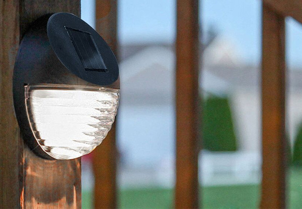 LED Round Solar Power Outdoor Fence Light with Free Delivery