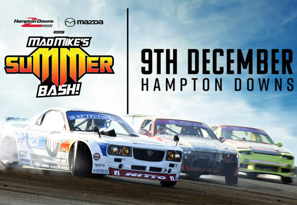 Mad Mike Summer Bash December 9th - Options for Mazda Gymkhana Challenge or The International Cruise & Up to Four GA Tickets