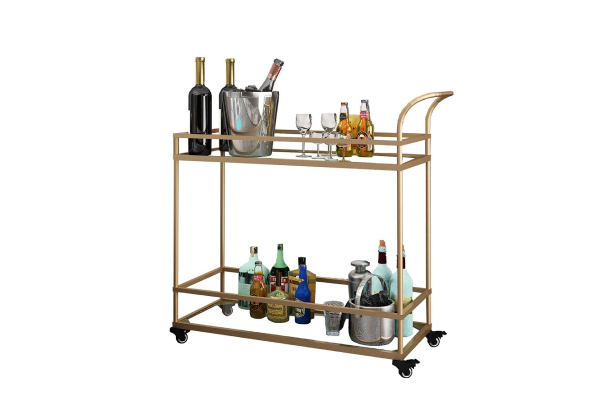 Drink Trolly with Lockable Wheels - Two Colours Available