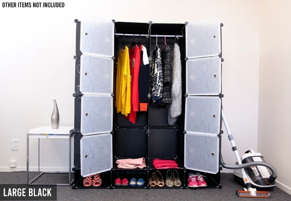 Wardrobe Organiser Cabinet with Shoe Storage - Two Colours & Two Sizes Available