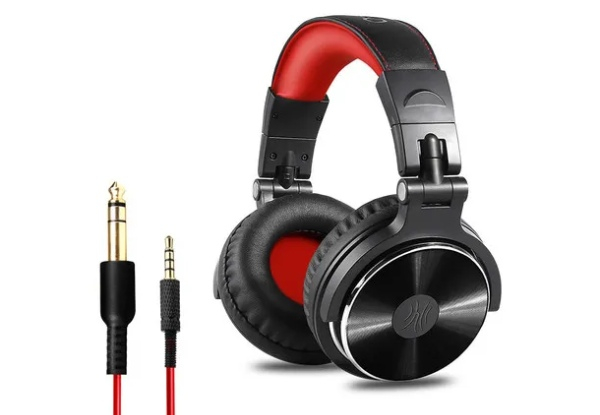 Foldable Wired Bass Headset with 50mm Driver, Shareport & Mic - Three Colours Available