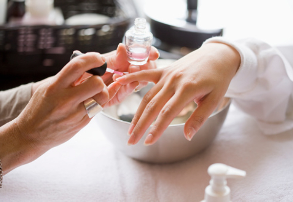 30-Minute Essential Manicure & Two-Course Lunch at Glasshouse Kitchen & Bar for One Person - Option for Pedicure - Valid Monday to Thursday Only
