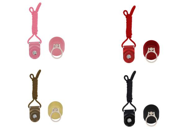 Two-in-One Mobile Phone Lanyard - Seven Colours Available