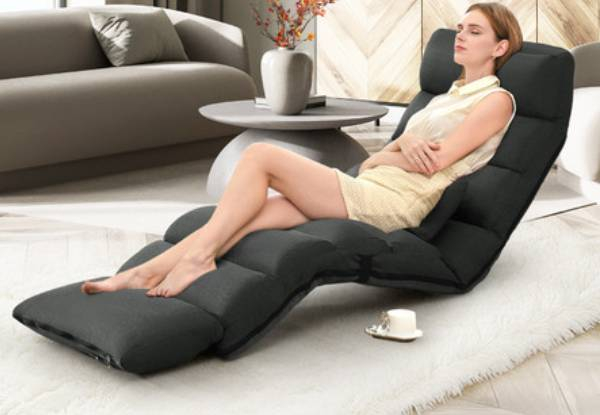 Adjustable Floor Recliner Cushion Bed with Pillow - Two Colours Available