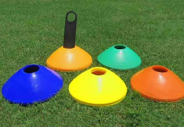 10-Pack of Sports Training Marker Cones - Option for 20-Pack