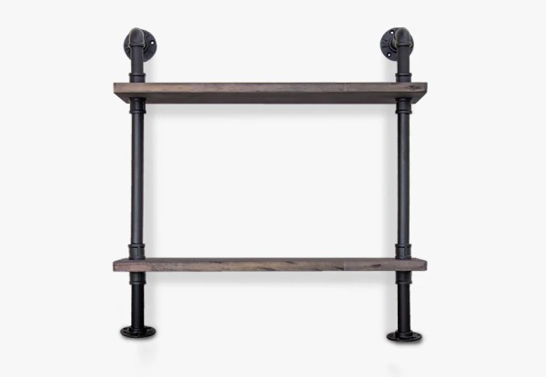 Two-Tier Pipe Shelf