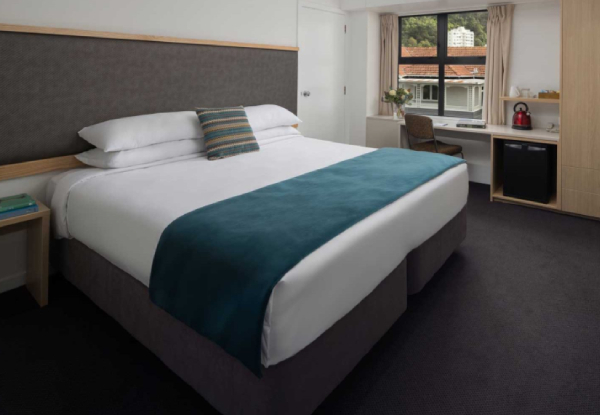One-Night Wellington Weekend Stay for Two Adults in a Classic King Room incl. Breakfast, Welcome Drinks on Arrival, Gym Access to City Fitness Thorndon, 20% off Food & Beverages, Early Check-In & Late Check-Out - Options for Two or Three Nights