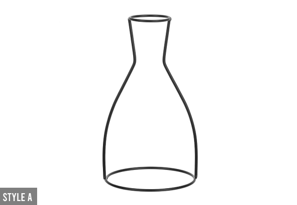 Retro Iron Line Flower Vase - Eight Styles Available