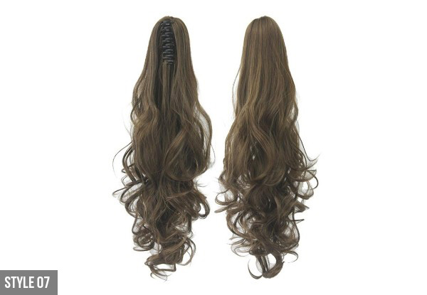 Clip-In Ponytail Hair Extension Range - Nine Styles Available with Free Delivery