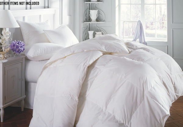 Queen Size Winter Weight 80% Down Feather Duvet - Option for a King Size