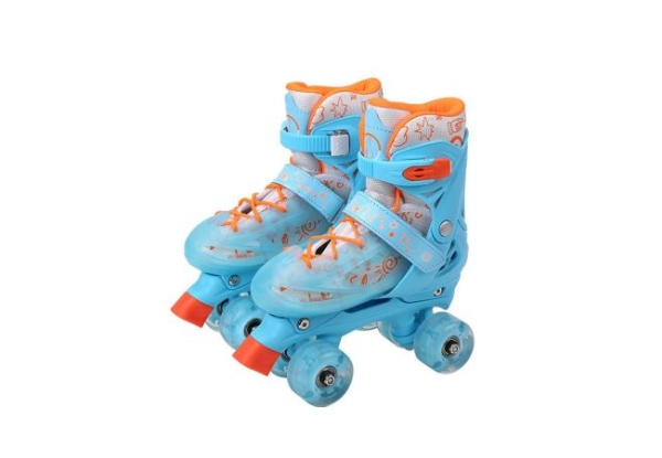 Small Ice Blue Roller Skates