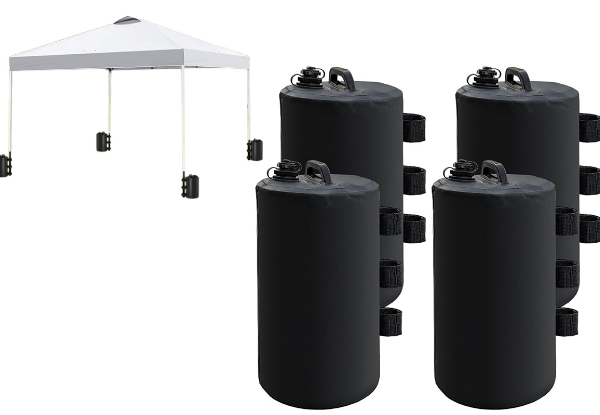 Four-Pack Canopy Water Weight Bag - Available in Two Sizes & Option for Eight-Pack