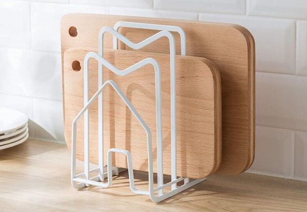 Kitchen Countertop Cutting Board Rack Organiser - Option for Two-Pack