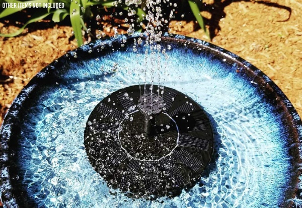 Floating Solar-Powered Fountain Pump