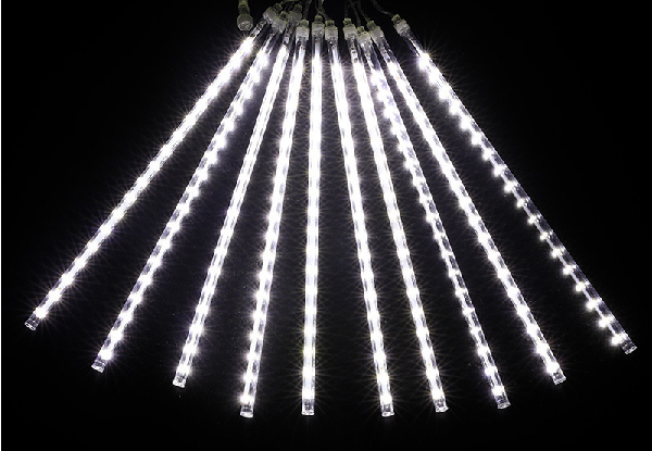 Outdoor Solar Meteor Shower Rain Light - Available in Three Colours