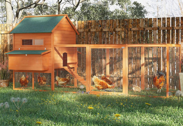 Petscene Wooden XX-Large Chicken Run Coop