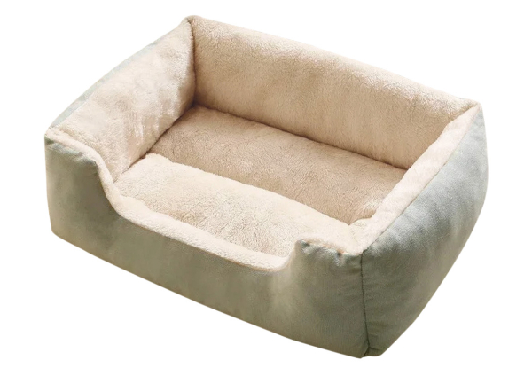 Rectangle Plush Pet Cat Dog Bed - Available in Three Colours