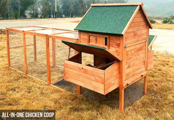 Wooden Chicken Coop - Four Options Available