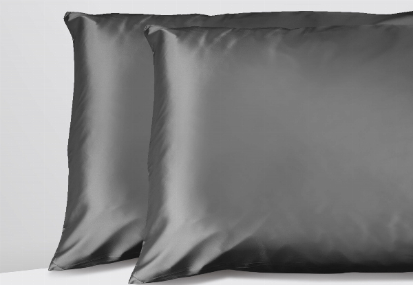 Twin-Pack Casa Decor Luxury Satin Pillowcase - Four Colours Available