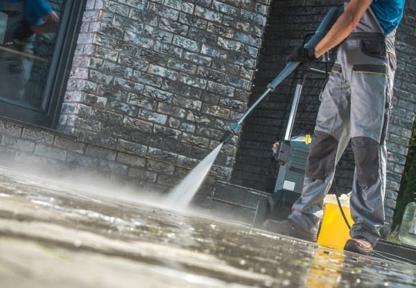 Driveway Water Blasting Service - Option to incl. Mould/Moss Treatment