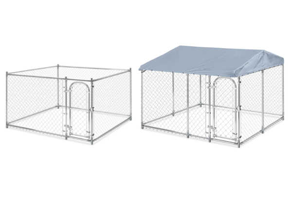 Outdoor Galvanised Steel Frame Dog Run Range - Eight Options Available