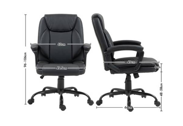 Reclining Adjustable PU Ergonomic Office Chair