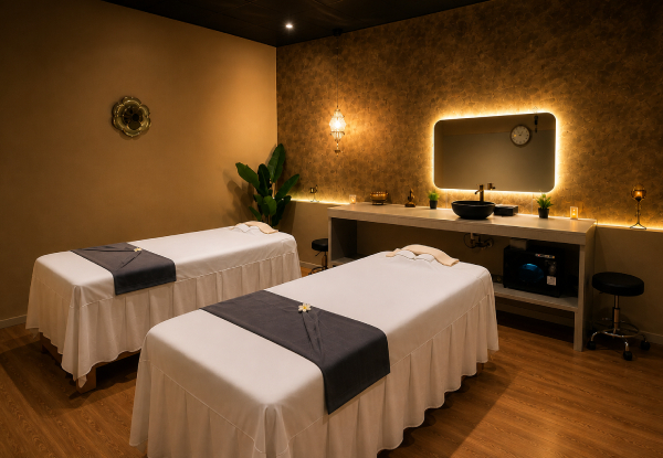 Couples Relaxation Massage Package in Wairau Valley with Sauna & Complimentary Tea & Cookies - Options for Two Couples (Four People), or Traditional Thai Massage Experience
