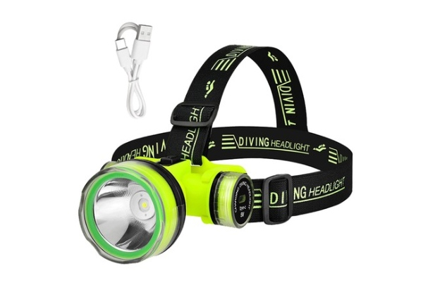 Rechargeable Diving Headlight with Two Light Modes