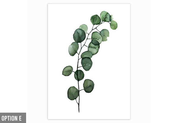 Botanical Plant Poster - Six Options & Three Sizes Available