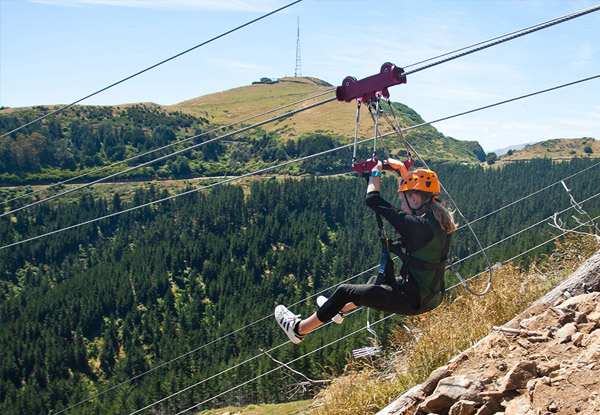 One Adult Pass to The Long Ride - New Zealand's Longest Zipline at the Christchurch Adventure Park - Option for One Youth Pass