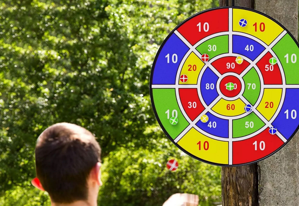 Kids Large Double-Sided Dart Board Game - Two Styles Available