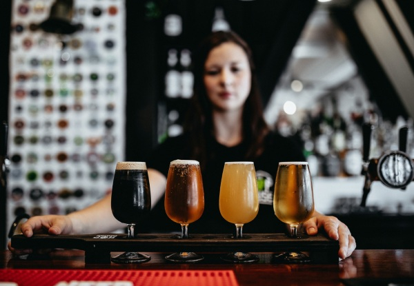 Four Craft Beers or Cider, A Large Pizza, Herbed Fries & Aioli for Two People