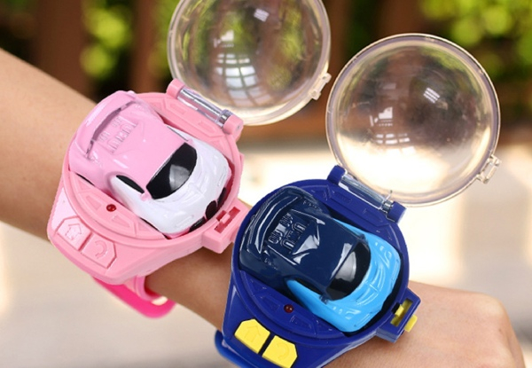 2.4GHz Mini Wearable Watch RC Car Toy - Available in Three Colours & Option for Two-Pack