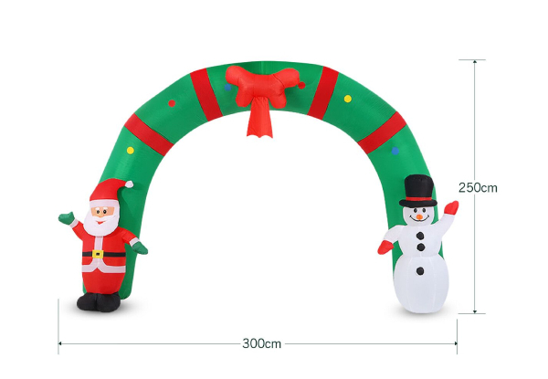 Solight LED Inflatable Snowman Arch