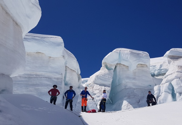 Three-Hour Guided Tasman Glacier Hike & Scenic Flight for One Person from Mt Cook Ski Planes & Helis - Option for Two, Three, Four or Five People