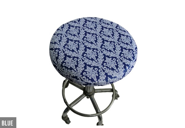 Two-Pack of Stretch Round Bar Stool Seat Cushion Cover - Six Colours & Two Sizes Available - Option for Four-Pack