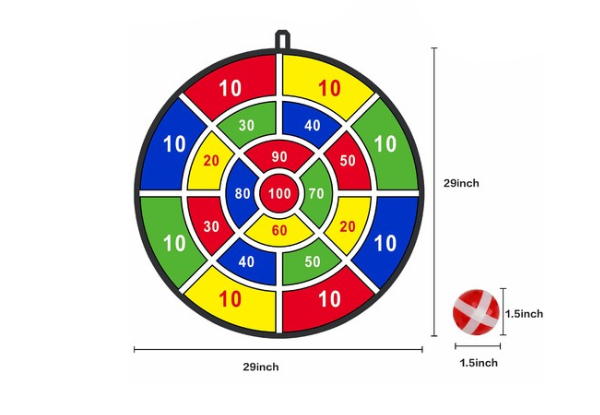 Kids Dart Board with Sticky Balls