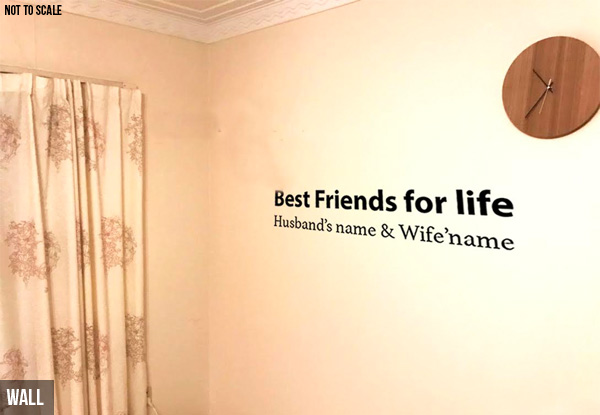 Personalised Decals & Quotes - Options for Walls, Doors & Laptops